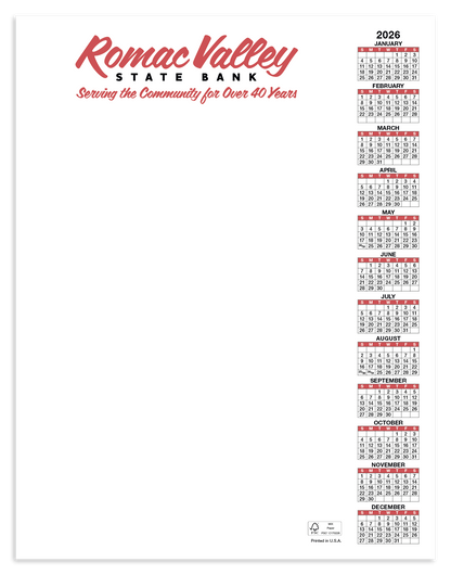 Skinner  Kennedy Scratch Pad Calendar-360-E