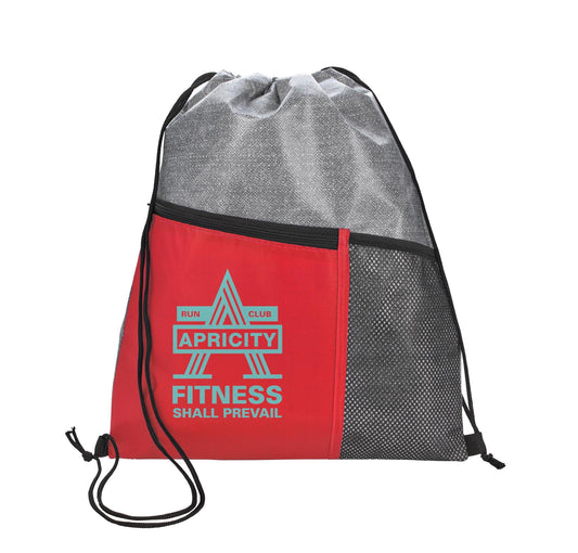 Good Value Heathered RPET NonWoven Drawstring Backpack-16265