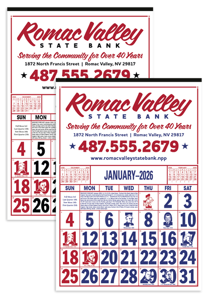 Skinner  Kennedy Commercial 12Sheet Calendar-20-E