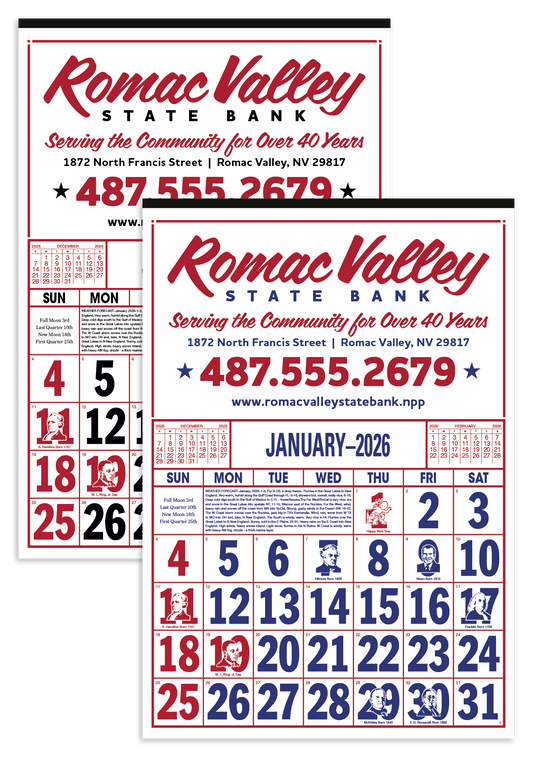 Skinner  Kennedy Commercial 12Sheet Calendar-20-E