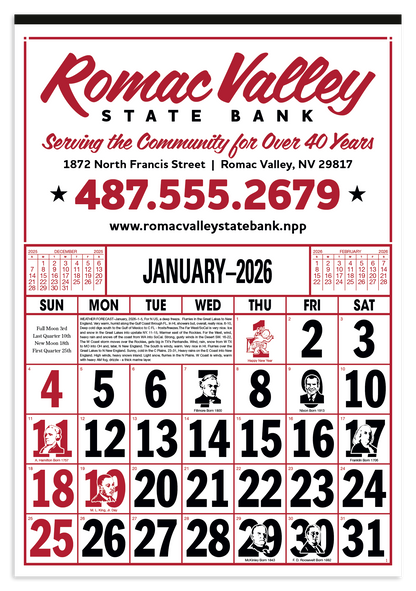 Skinner  Kennedy Commercial 12Sheet Calendar-20-E