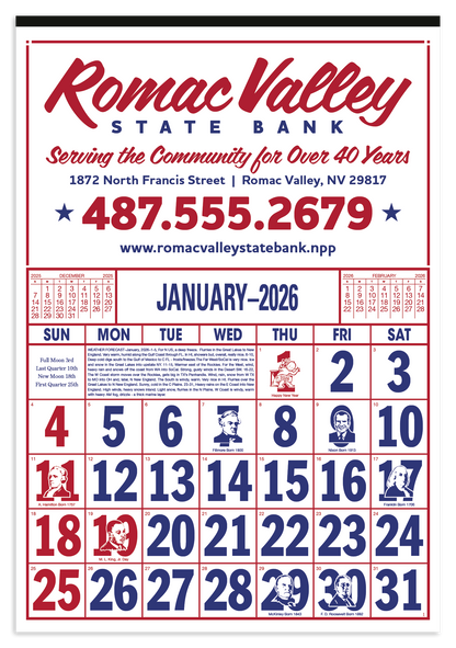 Skinner  Kennedy Commercial 12Sheet Calendar-20-E