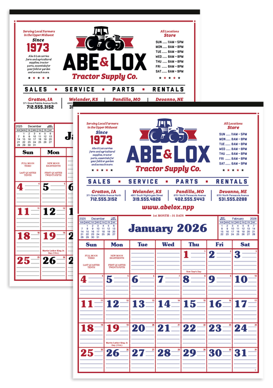 Skinner  Kennedy Commercial 12Sheet Calendar-25-E