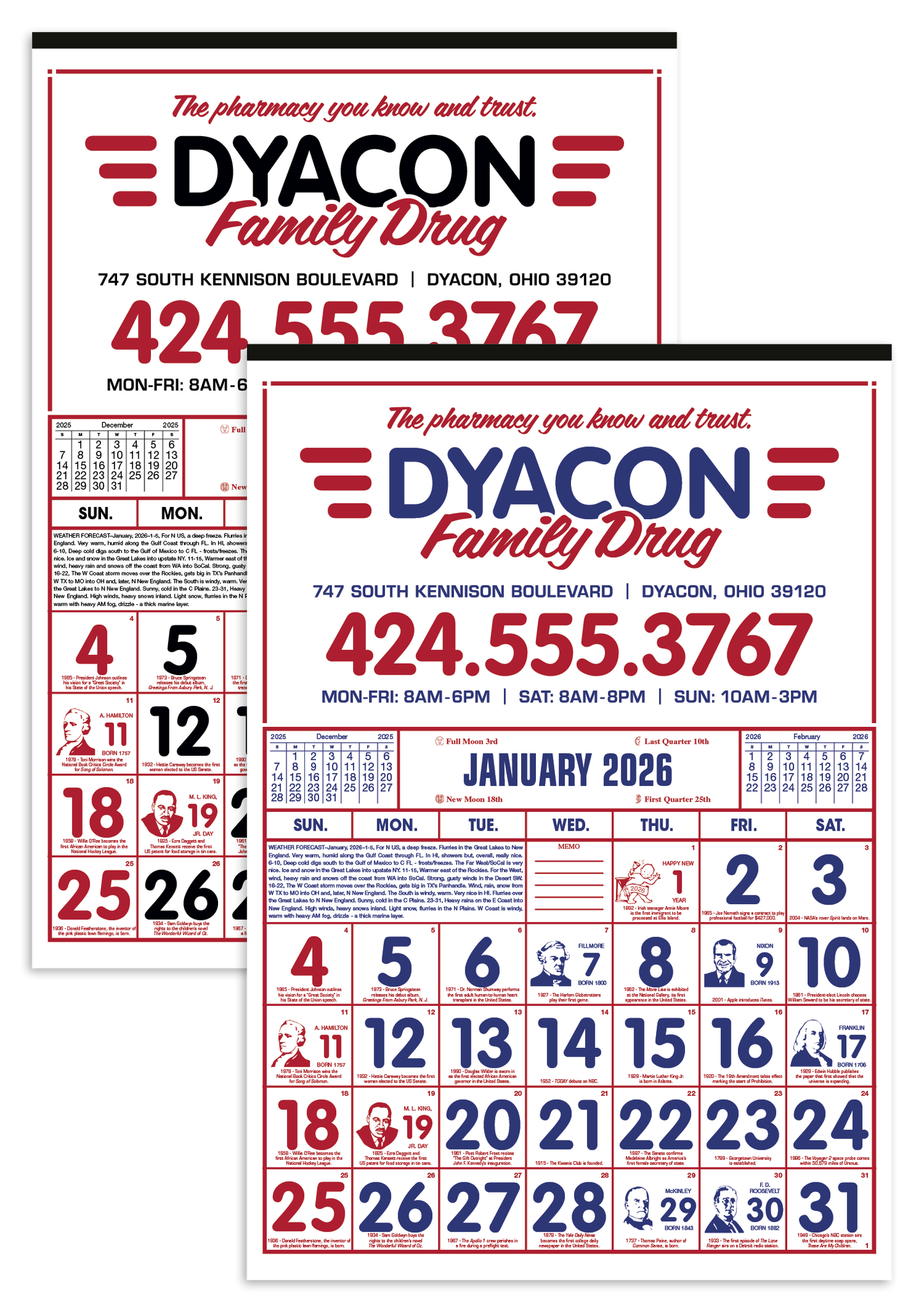 Skinner  Kennedy Commercial 12Sheet Calendar-26-E