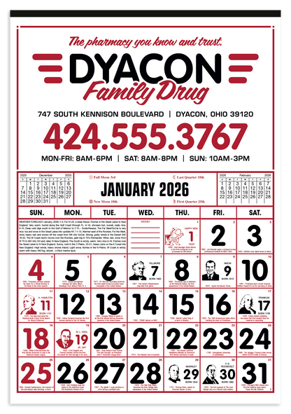 Skinner  Kennedy Commercial 12Sheet Calendar-26-E