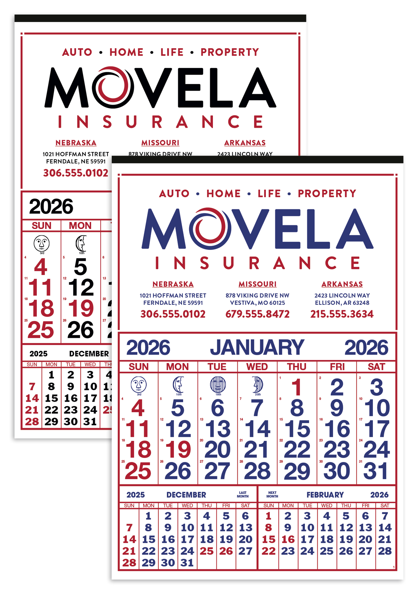 Skinner  Kennedy Commercial 12Sheet Calendar-44-E