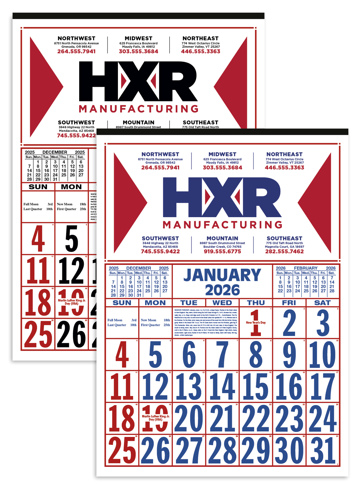Skinner  Kennedy Commercial 12Sheet Calendar-80-E