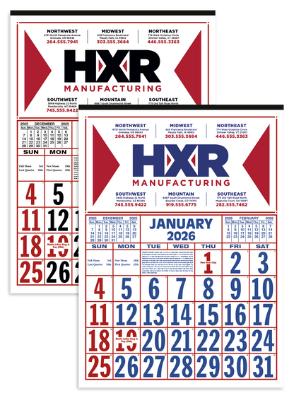 Skinner  Kennedy Commercial 12Sheet Calendar-80-E