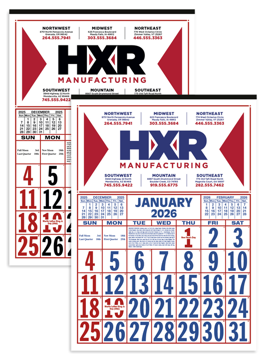 Skinner  Kennedy Commercial 12Sheet Calendar-80-E