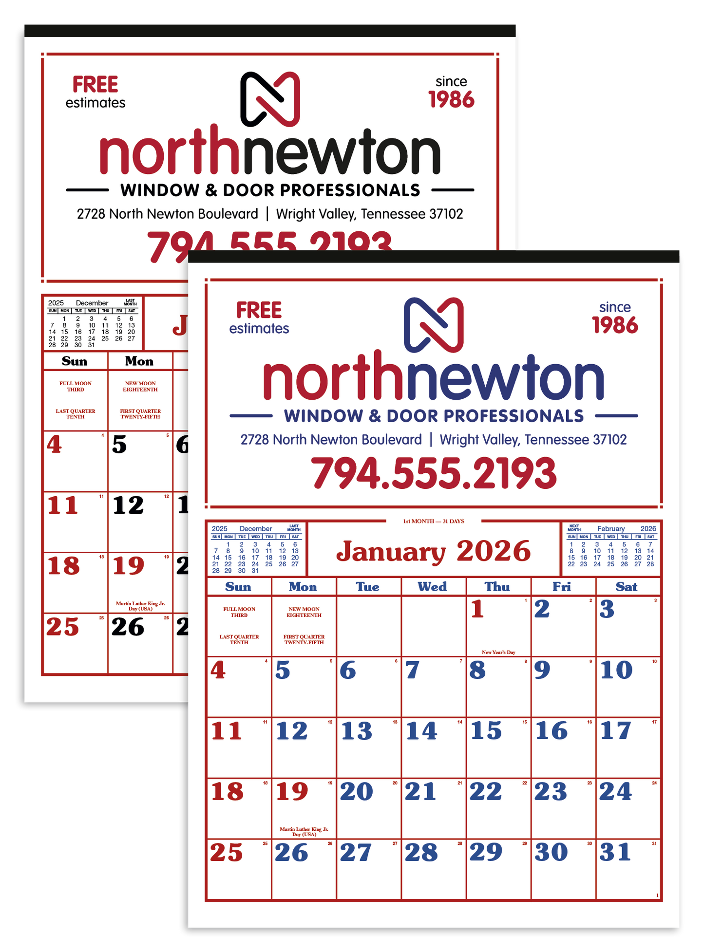 Skinner  Kennedy Commercial 12Sheet Calendar-85-E
