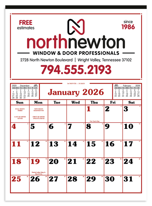 Skinner  Kennedy Commercial 12Sheet Calendar-85-E