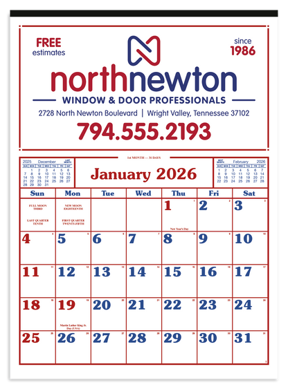 Skinner  Kennedy Commercial 12Sheet Calendar-85-E