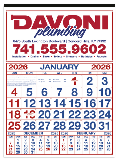 Skinner  Kennedy Commercial 12Sheet Calendar-88-E