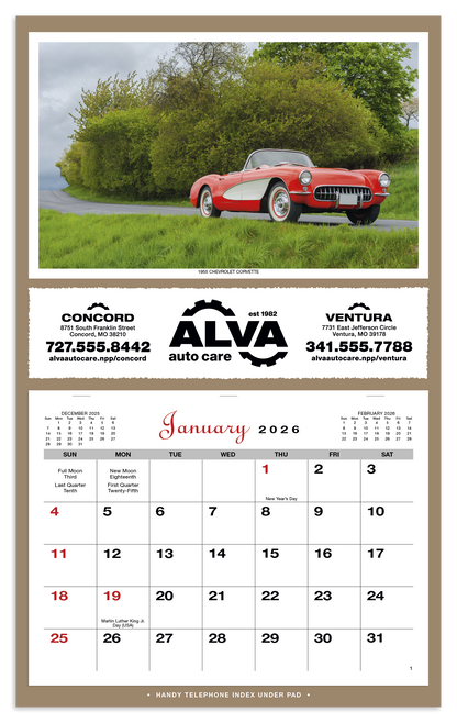 Skinner  Kennedy Robin Mount Calendar-720-E