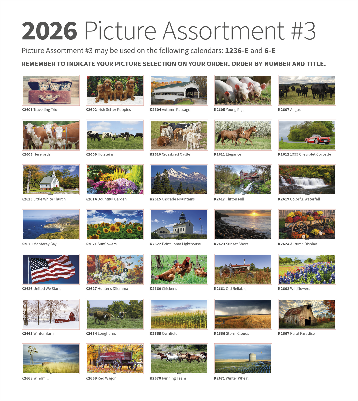 Skinner  Kennedy Farm Calendar-1236-E
