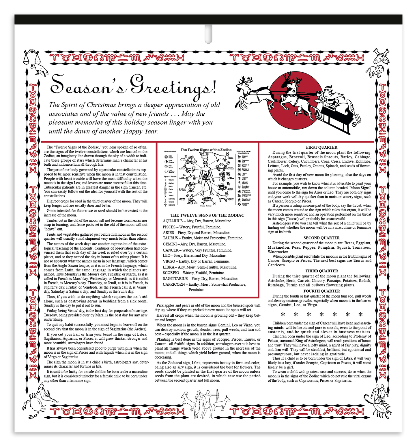 Skinner  Kennedy Almanac Calendar-150-E