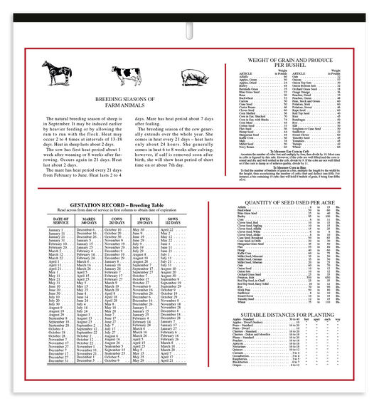 Skinner  Kennedy Almanac Calendar-150-E