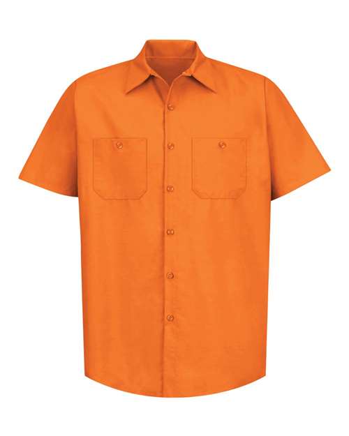 Men's Tall Industrial Short Sleeve Work Shirt