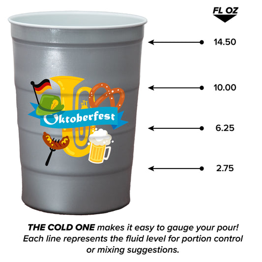 Garyline The Cold One Steel Chill Party Cup  16 oz-ST16