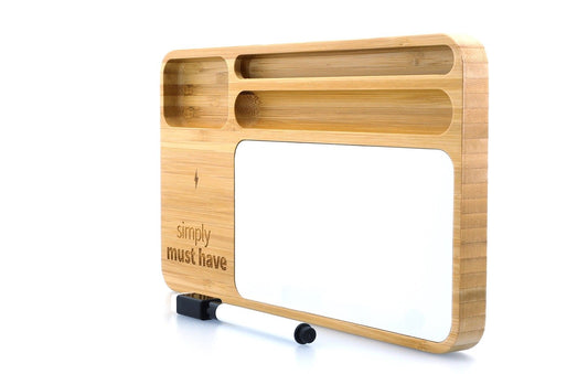 Bamboo 10W Wireless Charging Base with Dry Erase Board-32504