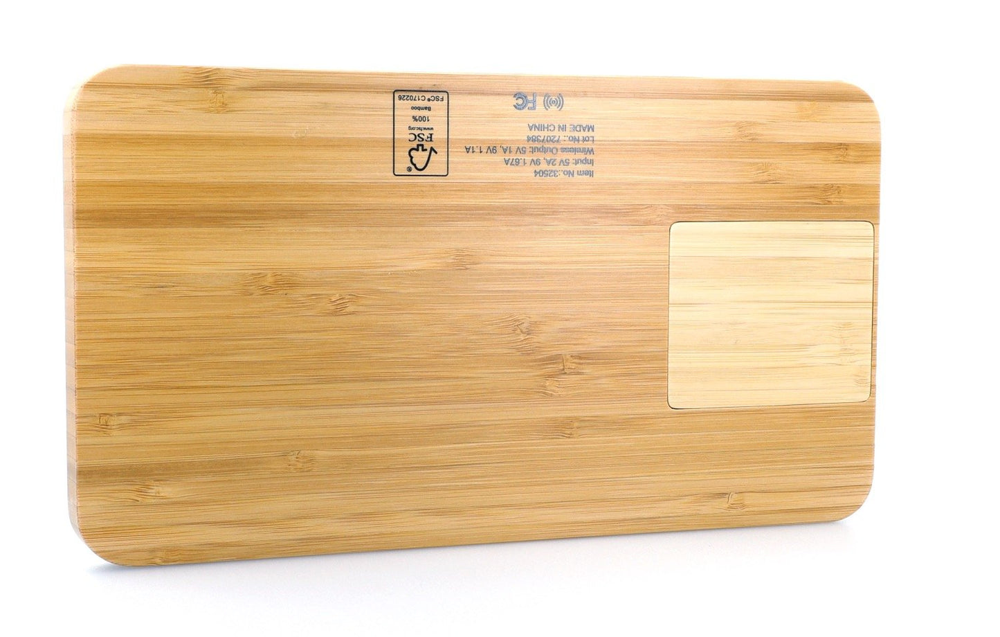 Bamboo 10W Wireless Charging Base with Dry Erase Board-32504