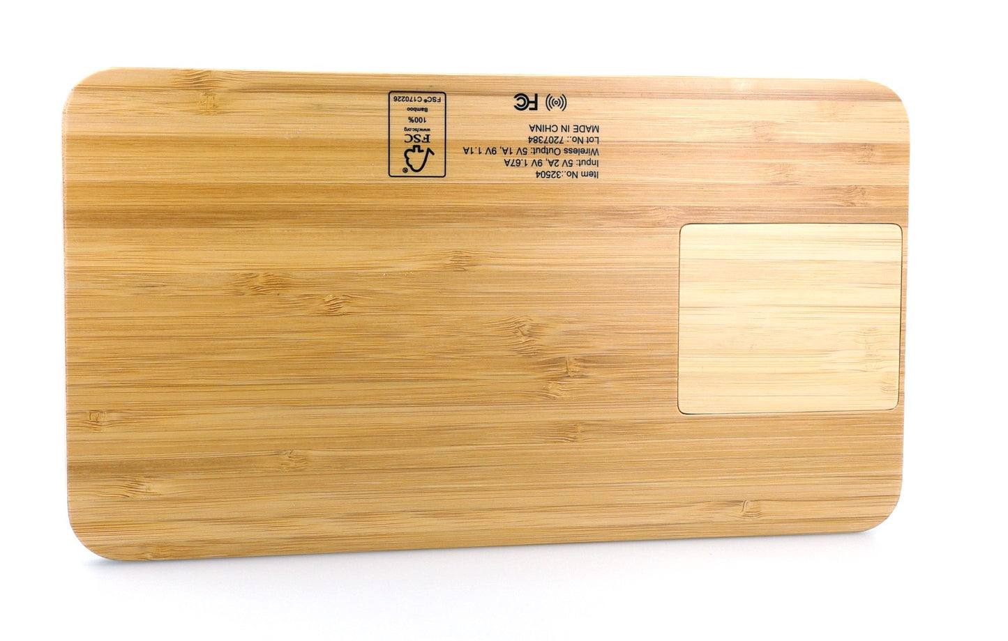 Bamboo 10W Wireless Charging Base with Dry Erase Board-32504