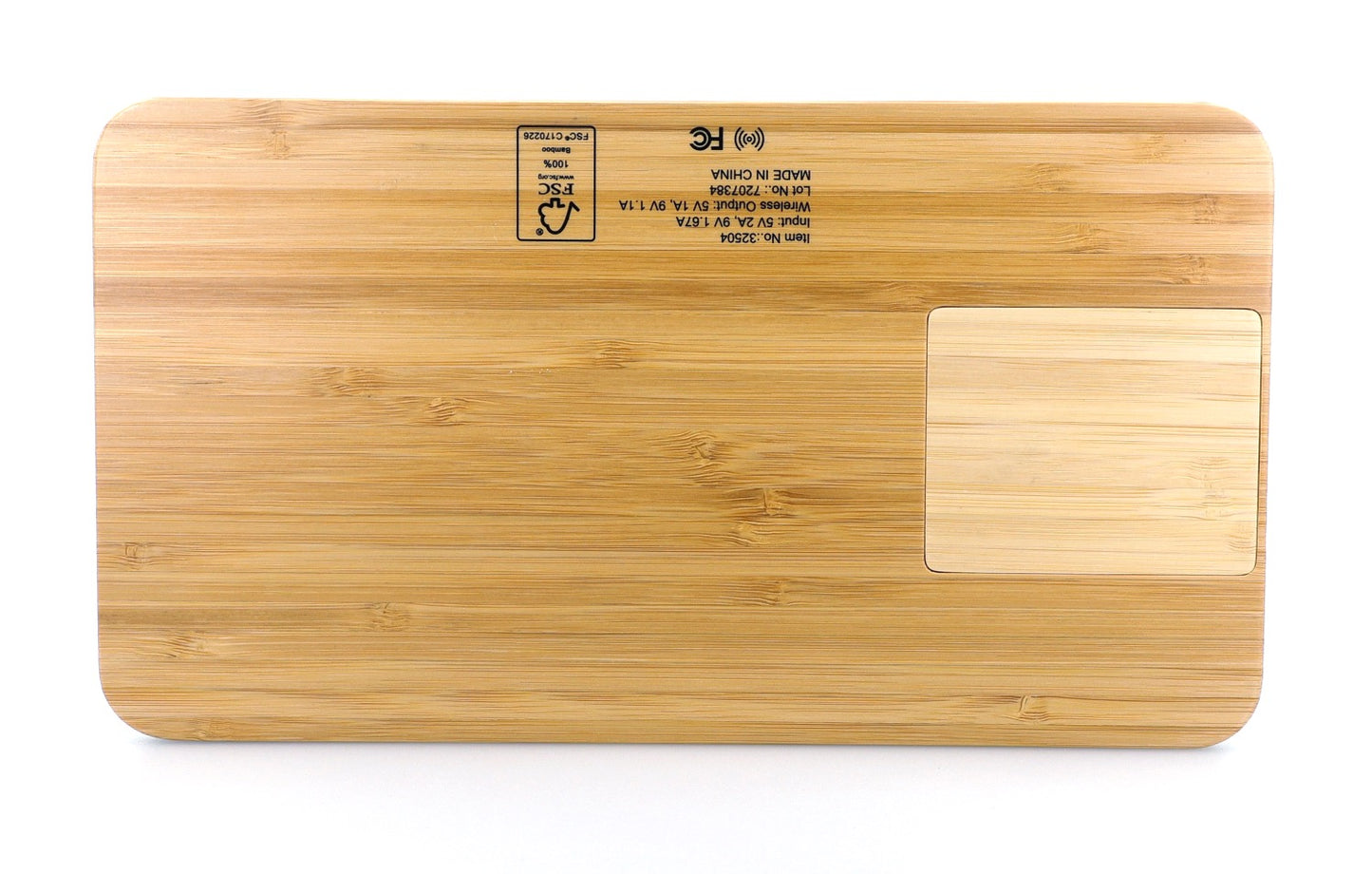 Bamboo 10W Wireless Charging Base with Dry Erase Board-32504