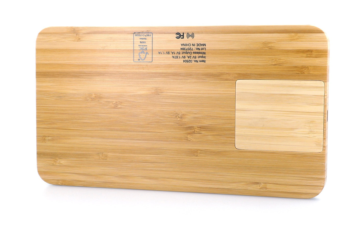 Bamboo 10W Wireless Charging Base with Dry Erase Board-32504