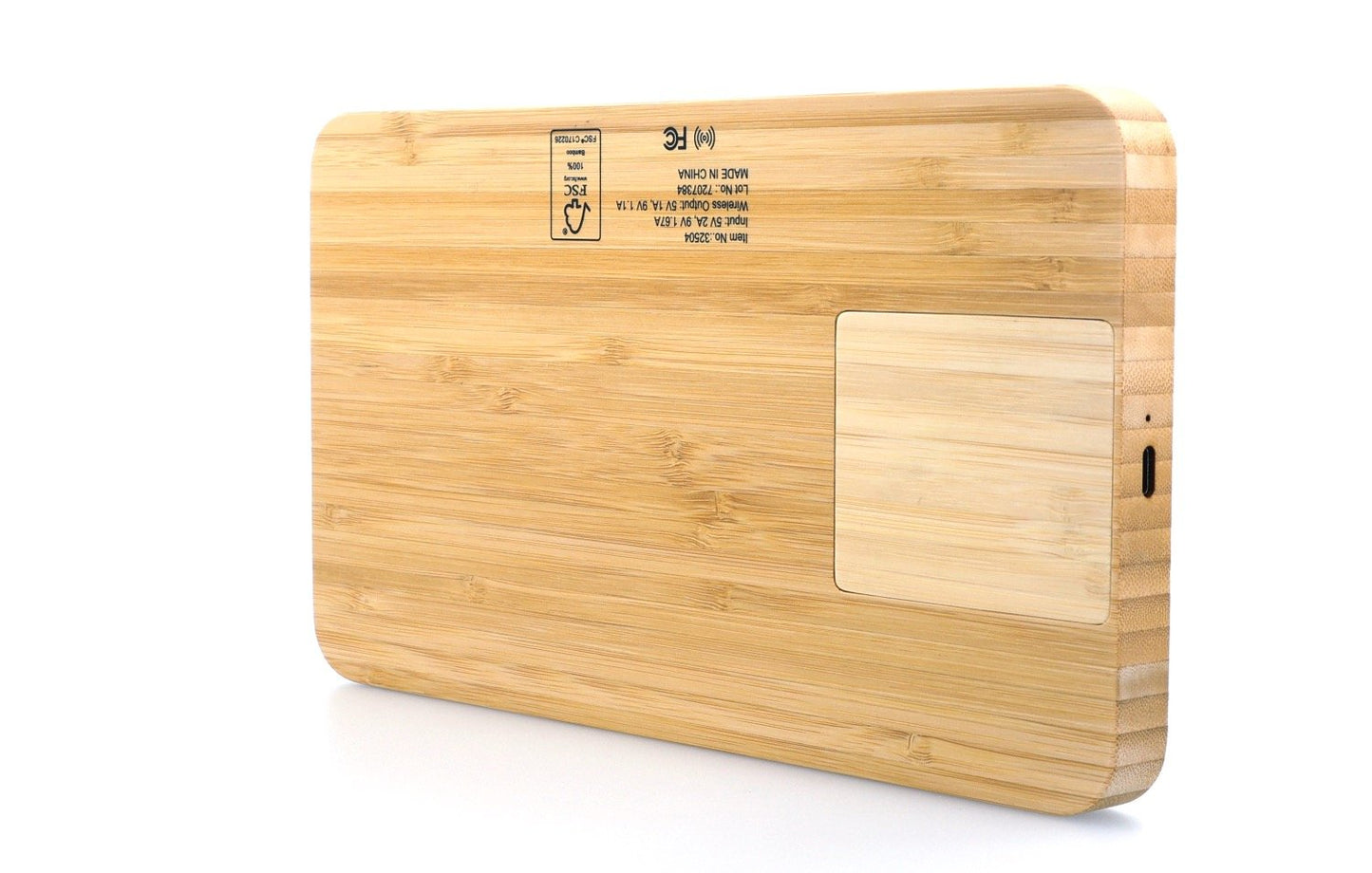 Bamboo 10W Wireless Charging Base with Dry Erase Board-32504