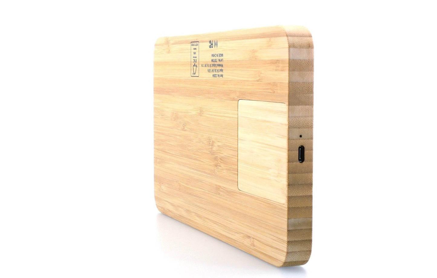 Bamboo 10W Wireless Charging Base with Dry Erase Board-32504