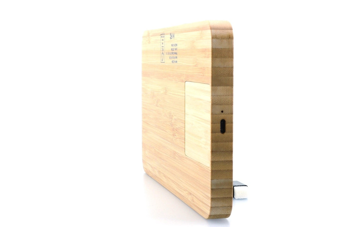 Bamboo 10W Wireless Charging Base with Dry Erase Board-32504