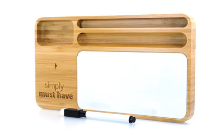 Bamboo 10W Wireless Charging Base with Dry Erase Board-32504
