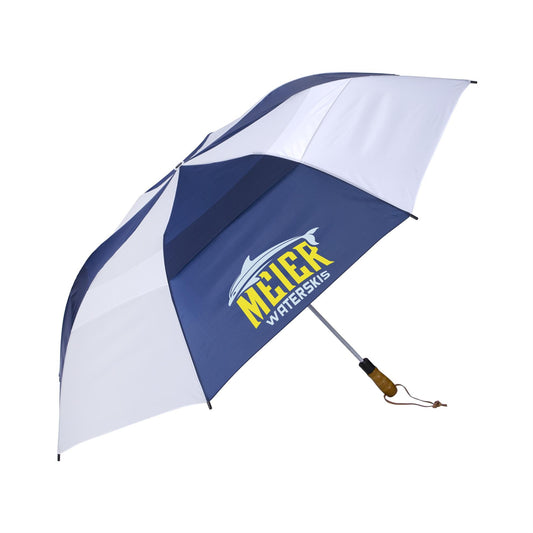 Shed Rain Windjammer 58 Vented WoodenHandled AutoOpen Jumbo Compact Umbrella-2415