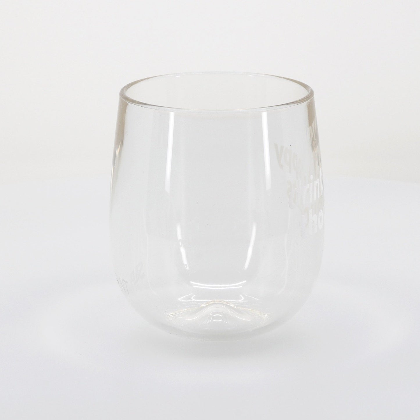 Silipint Clear Stemless Wine Glass  12 oz-46480
