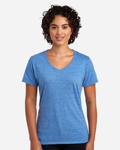 JERZEES Women's Snow Heather Jersey V-Neck T-Shirt - 88WVR