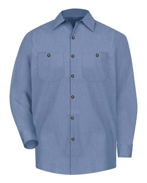 Men's Tall Industrial Long Sleeve Work Shirt