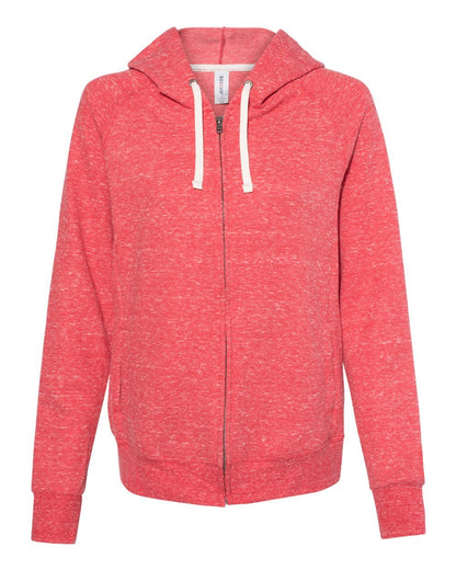 JERZEES Women's Snow Heather French Terry Full-Zip Hooded Sweatshirt - 92WR