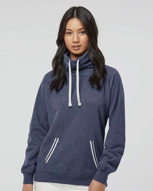 J. America Women’s Relay Cowl Neck Sweatshirt - 8653