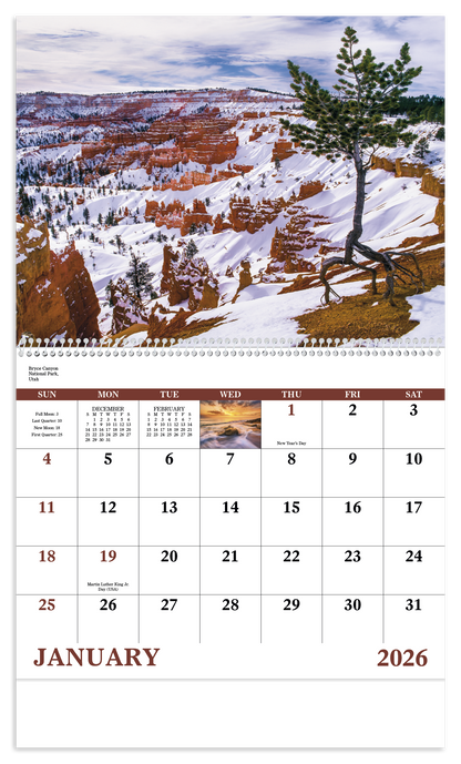 Good Value Landscapes of America  Spiral Calendar-7001