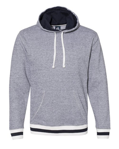 Unisex Peppered Fleece Lapover Hooded Sweatshirt