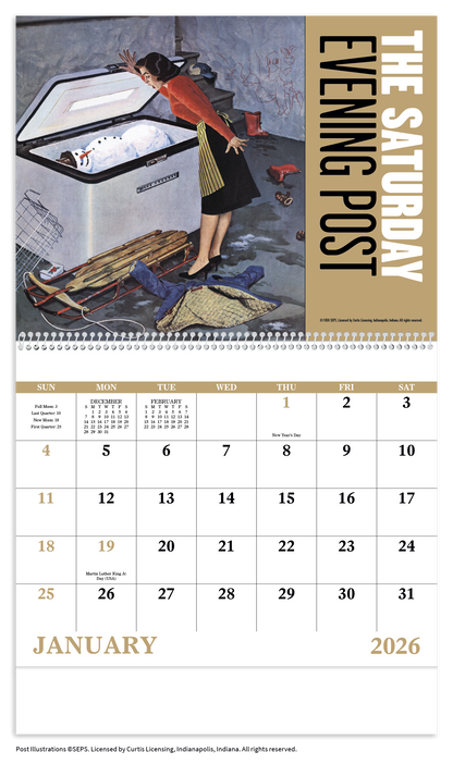 Good Value  The Saturday Evening Post  Spiral Calendar-7009