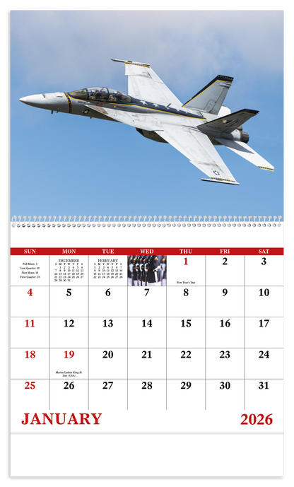 Good Value American Armed Forces  Spiral Calendar-7012