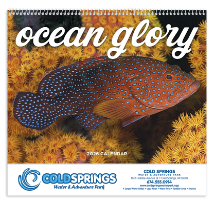 Good Value Ocean Glory  Spiral Calendar-7017
