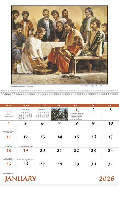 Good Value Gods Gift w Funeral PrePlanning Sheet  Spiral Calendar-7019