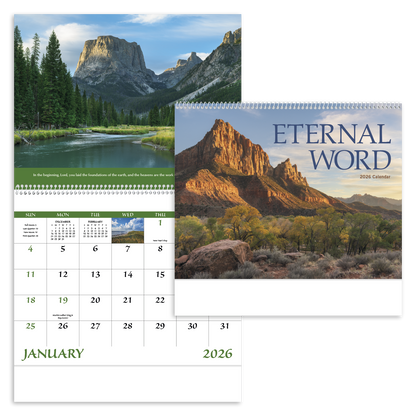 Good Value Eternal Word without Funeral Planner  Spiral Calendar-7023