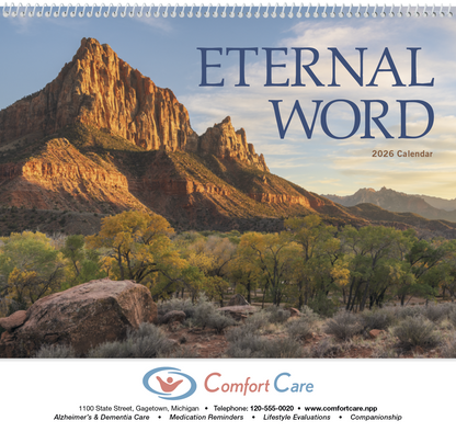 Good Value Eternal Word without Funeral Planner  Spiral Calendar-7023