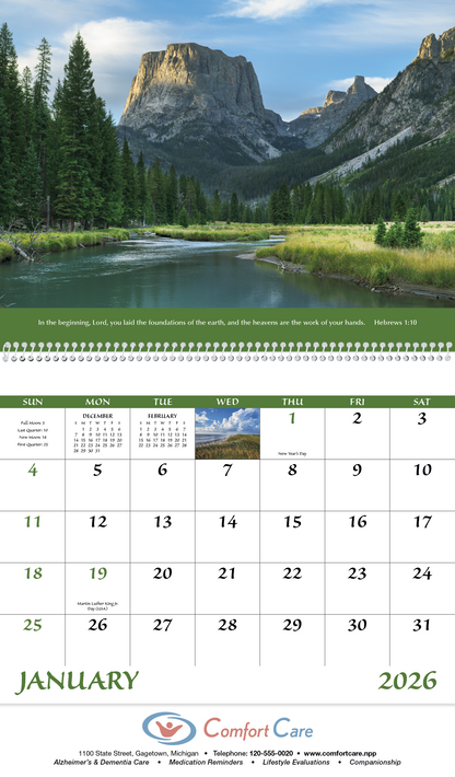 Good Value Eternal Word without Funeral Planner  Spiral Calendar-7023