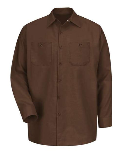 Men's Tall Industrial Long Sleeve Work Shirt