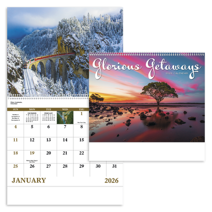 Good Value Glorious Getaways  Spiral Calendar-7025