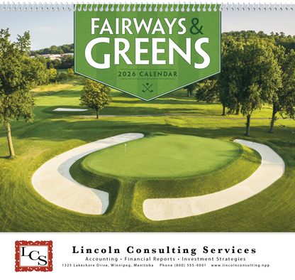 Good Value Fairways  Greens  Spiral Calendar-7029